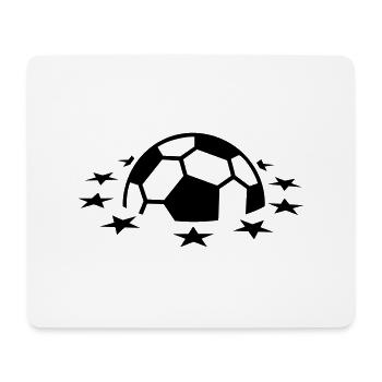 Fußball-Planet / soccer planet (1c) - Mousepad (Querformat) - Weiß - Vorne