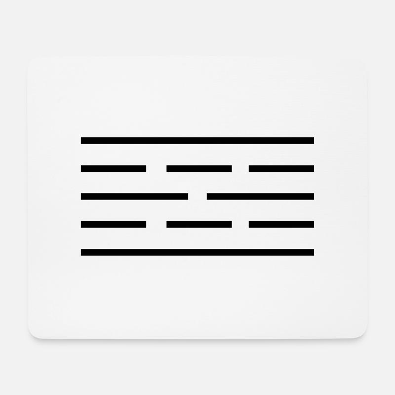 Symbol Anti Elektrosmog - Mousepad (Querformat) - Weiß