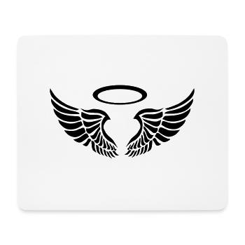 ailes d'ange - Tapis de souris (format paysage) - blanc - Devant
