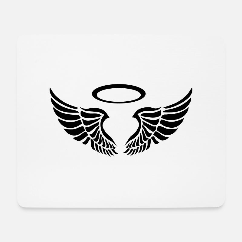 engelsflügel - Mousepad (Querformat) - Weiß