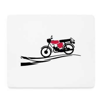 Fahrzeug - Simson S51 - Mousepad (Querformat) - Weiß - Vorne