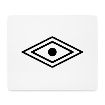 Auge des Medizin Mann, Indianisches Kraft Symbol - Mousepad (Querformat) - Weiß - Vorne