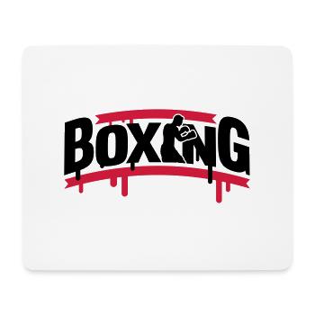 boxing_1_f2 - Tapis de souris (format paysage) - blanc - Devant
