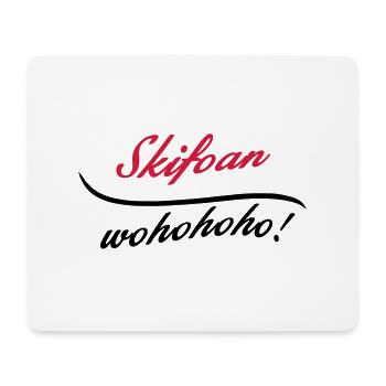 skifoan - skifahren - Mousepad (Querformat) - Weiß - Vorne