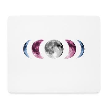 LGBT Transgender Phase Mond LGBTQ Street Day Demo - Mousepad (Querformat) - Weiß - Vorne