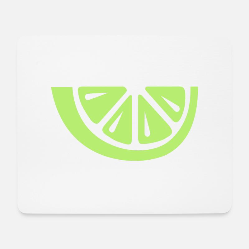 Limette - Mousepad (Querformat) - Weiß