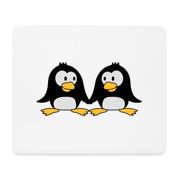 2 Süße Pinguine Liebespaar Verliebt Paar Liebe - Mousepad (Querformat) - Weiß - Vorne