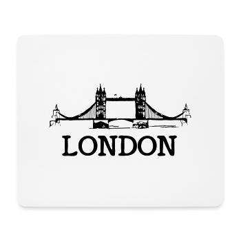 london - Mousepad (Querformat) - Weiß - Vorne