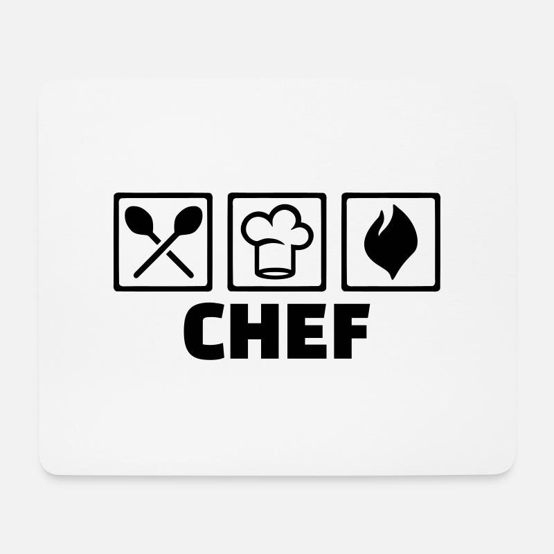 Koch - Mousepad (Querformat) - Weiß