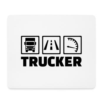 Trucker - Mousepad (Querformat) - Weiß - Vorne