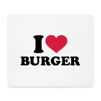 Burger - Mousepad (Querformat) - Weiß - Vorne