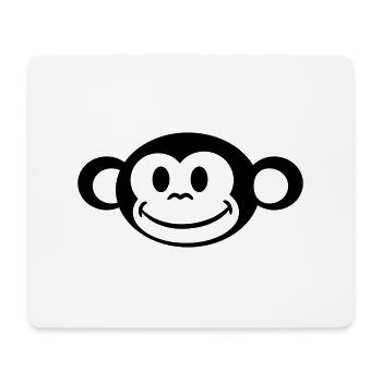Little funny sweet cute monkey - Mouse Pad (horizontal) - white - Front