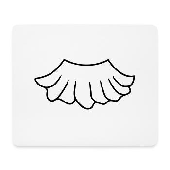 clipart tutu tuetue ballett tanzen hobby kleid roc - Mousepad (Querformat) - Weiß - Vorne