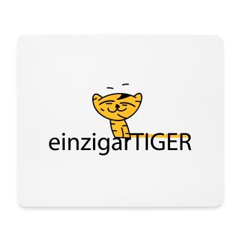 einzigartiger Tiger - Mousepad (Querformat) - Weiß - Vorne