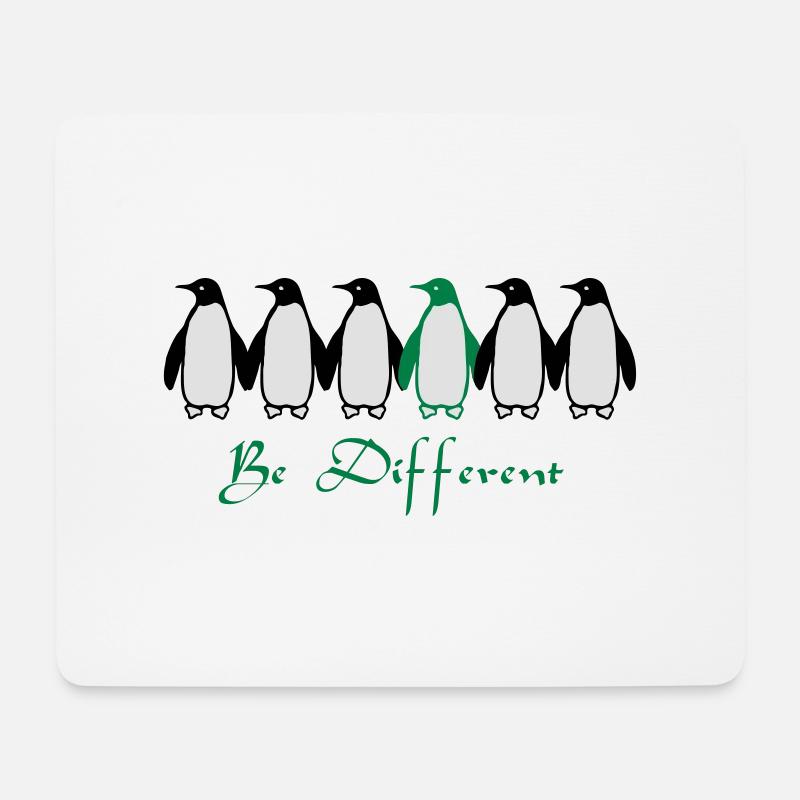 Be Different - Mousepad (Querformat) - Weiß