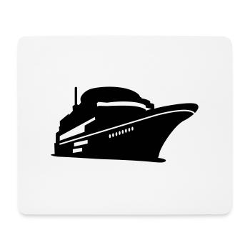 Boot - Mousepad (Querformat) - Weiß - Vorne