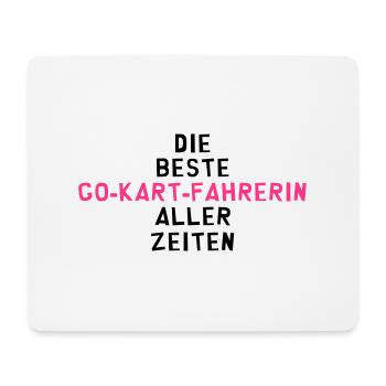 Karting Fahrer Kart Kartfahrer Kartfahrerin Pilot - Mousepad (Querformat) - Weiß - Vorne