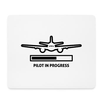 pilot - Mousepad (Querformat) - Weiß - Vorne