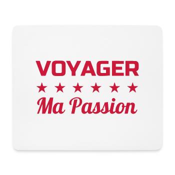 Reisen / Reisende / Urlaub / Tourismus - Mousepad (Querformat) - Weiß - Vorne