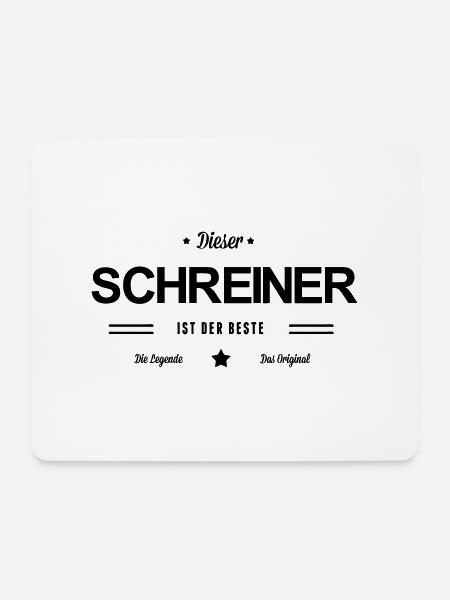 Bester Schreiner - Mousepad (Querformat) - Weiß