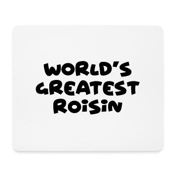 worlds greatest roisin name - Mouse Pad (horizontal) - white - Front