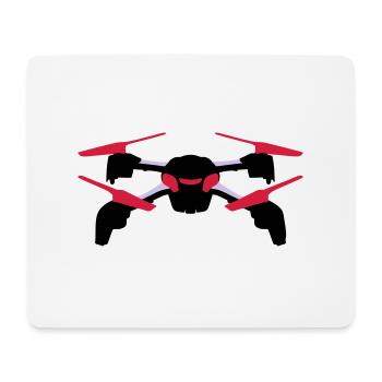 Drone - Tapis de souris (format paysage) - blanc - Devant