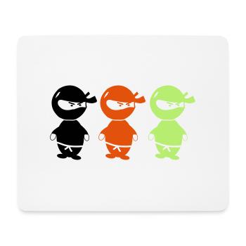 ninjas_002 - Mousepad (Querformat) - Weiß - Vorne