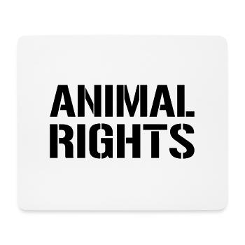 ANIMAL RIGHTS - Mouse Pad (horizontal) - white - Front