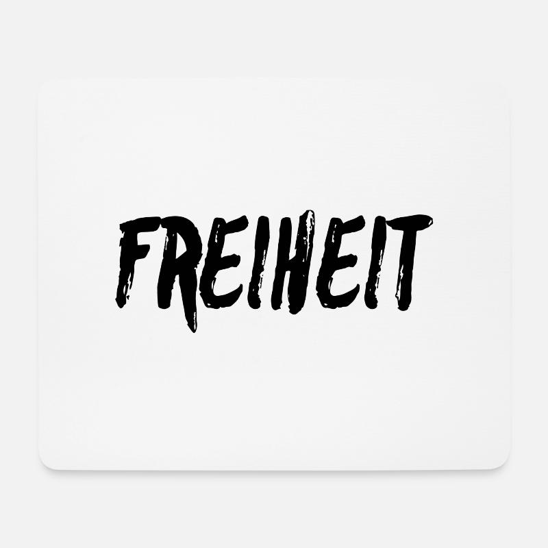 Freiheit - Mousepad (Querformat) - Weiß