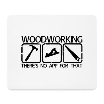 Holzverarbeitung - Mousepad (Querformat) - Weiß - Vorne