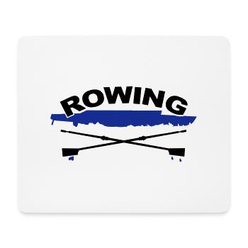 Aviron, Rowing - Tapis de souris (format paysage) - blanc - Devant