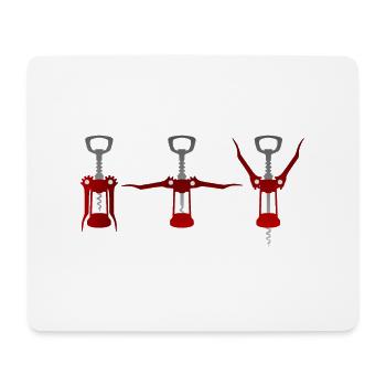 Stopfen zusammen Alkohol Humor - Mousepad (Querformat) - Weiß - Vorne