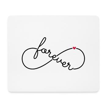 Symbole de l'infini Infinity pour toujours - Tapis de souris (format paysage) - blanc - Devant