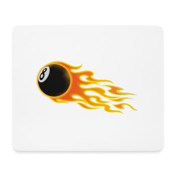 8, Billard , Snooker, Pool - Mousepad (Querformat) - Weiß - Vorne