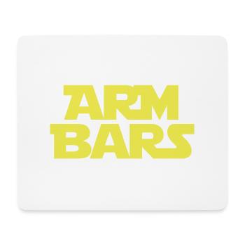 Barres de bras de Jiu-Jitsu brésiliennes BJJ - Tapis de souris (format paysage) - blanc - Devant