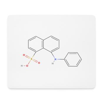 Molécule de lipase - Formule structurale colorée - Tapis de souris (format paysage) - blanc - Devant