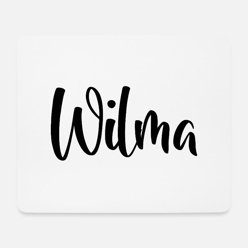 Name - Wilma - Mousepad (Querformat) - Weiß