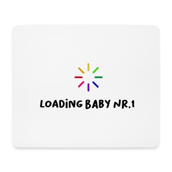 Loading Baby n ° 1 drôle de sort grossesse - Tapis de souris (format paysage) - blanc - Devant