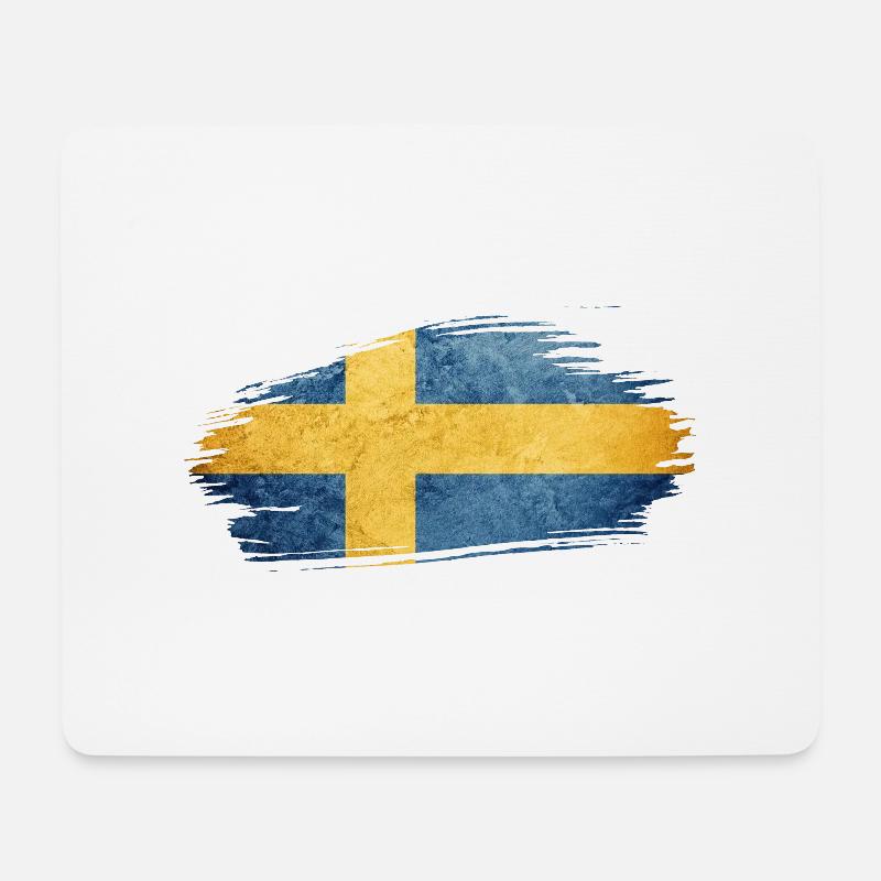Schweden Sverige Norden Skandinavia Viking Graffitti - Mousepad (Querformat) - Weiß