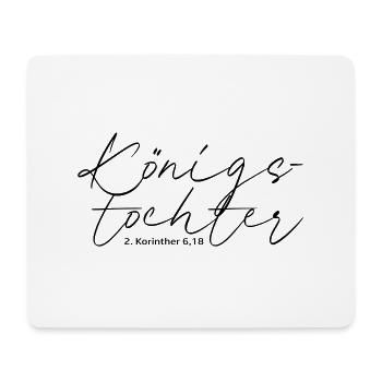 Königstochter schwarz by csDesign - Mousepad (Querformat) - Weiß - Vorne