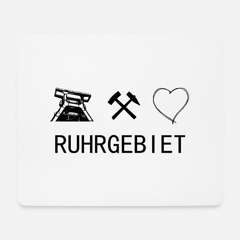 Ruhrgebiet - Mousepad (Querformat) - Weiß
