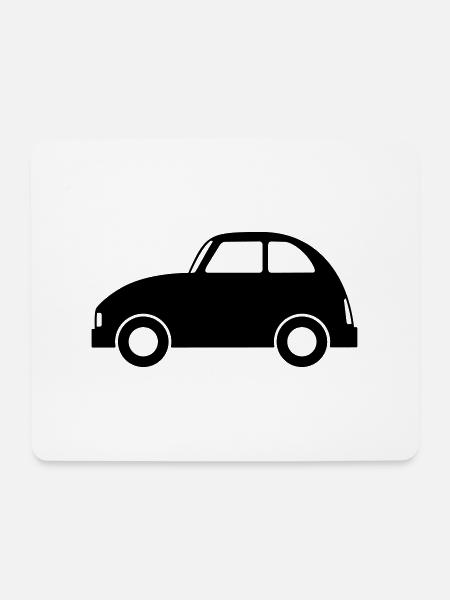 Auto - Mousepad (Querformat) - Weiß