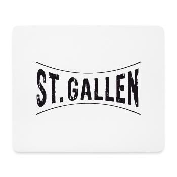 St.Gallen  | Sankt Gallen (Vectorgraphic) - Mousepad (Querformat) - Weiß - Vorne