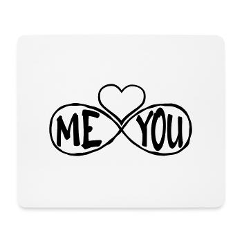 Me and You - Mouse Pad (horizontal) - white - Front
