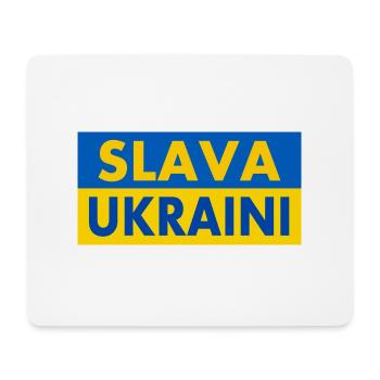 Slava ukraini - Mousepad (Querformat) - Weiß - Vorne