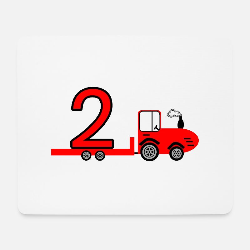Tractor - Mouse Pad (horizontal) - white