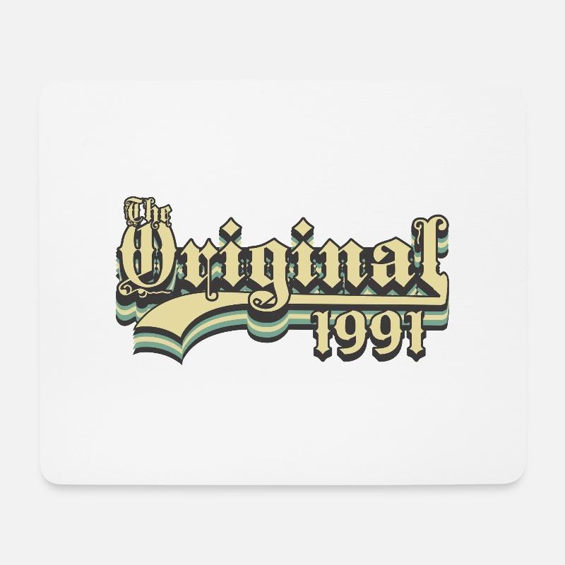 Born in 1991 - Mouse Pad (horizontal) - white