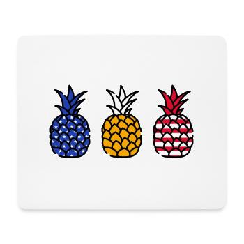 Pineapple America - Mouse Pad (horizontal) - white - Front