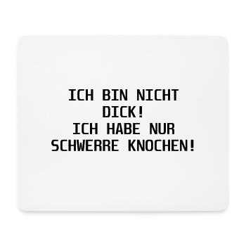 Schwerre knochen - Mousepad (Querformat) - Weiß - Vorne