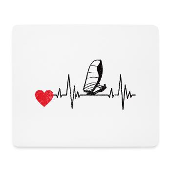 Windsurfer Surfen Windsurfing Geschenk Kitesurfer - Mousepad (Querformat) - Weiß - Vorne